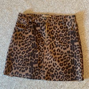 Cheetah print skirt